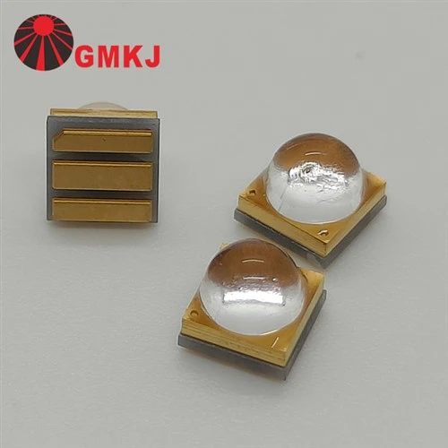UV LED 3535 SMD 385nm 3W 60 fokos kvarcüveg lencsével UV-szárításhoz és nyomtatáshoz